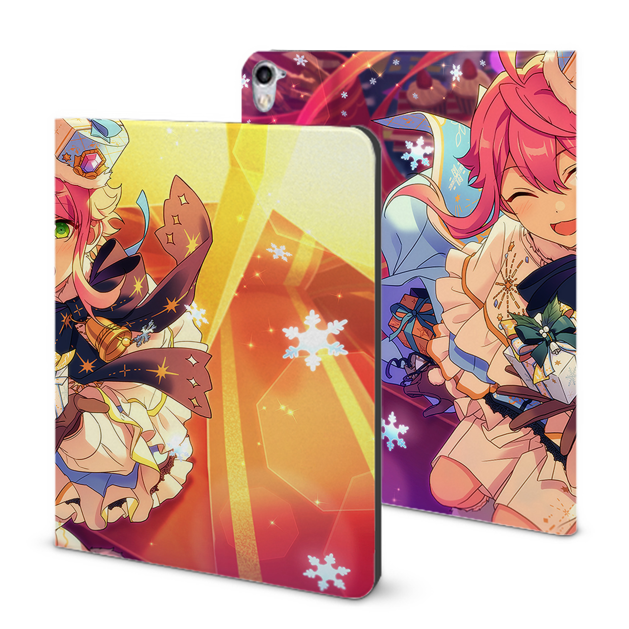（画像用） あんさんぶるスターズ! Ensemble Stars IPad ケース ブック型 PUレザー TPU 耐衝撃 軽量 薄型 ペン収納なし 全面保護 IPad 各モデル対応